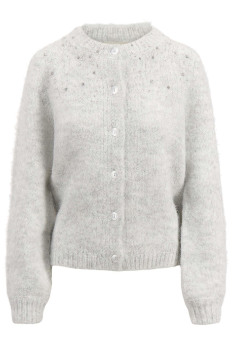 Zusss 0306-087 gebreid vest met strass